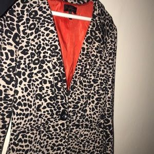 Cheetah print blazer